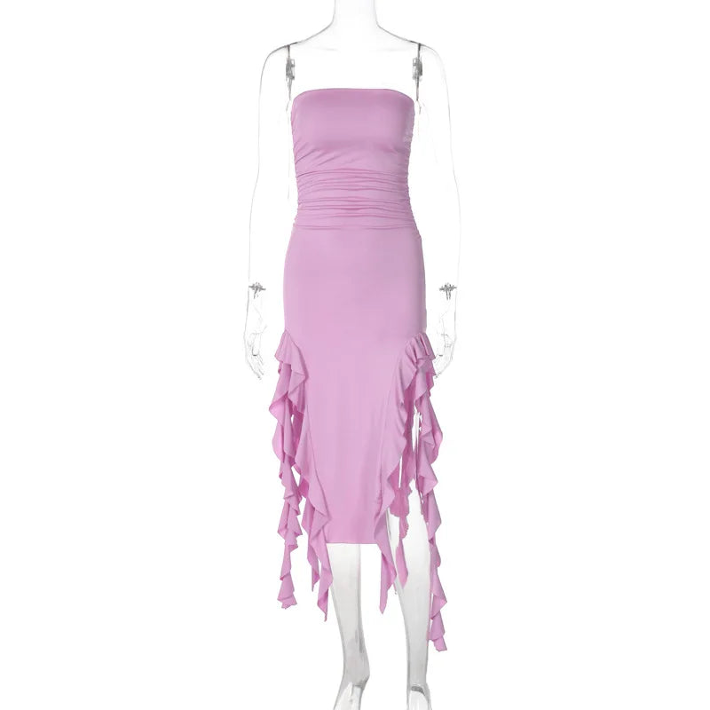 Slit Midi Dress