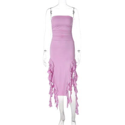Slit Midi Dress