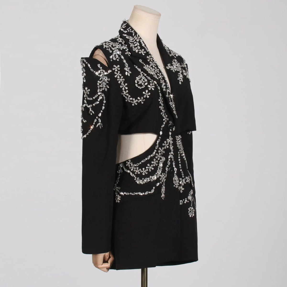 Cut Out Mini PArty Blazer Dress
