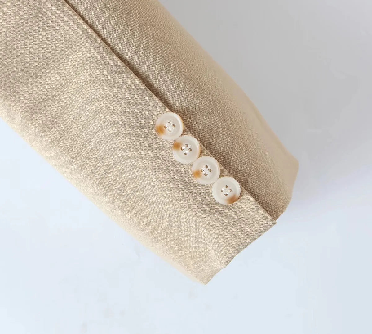 2 pieces 1 set Women One Button Short Blazer Cropped