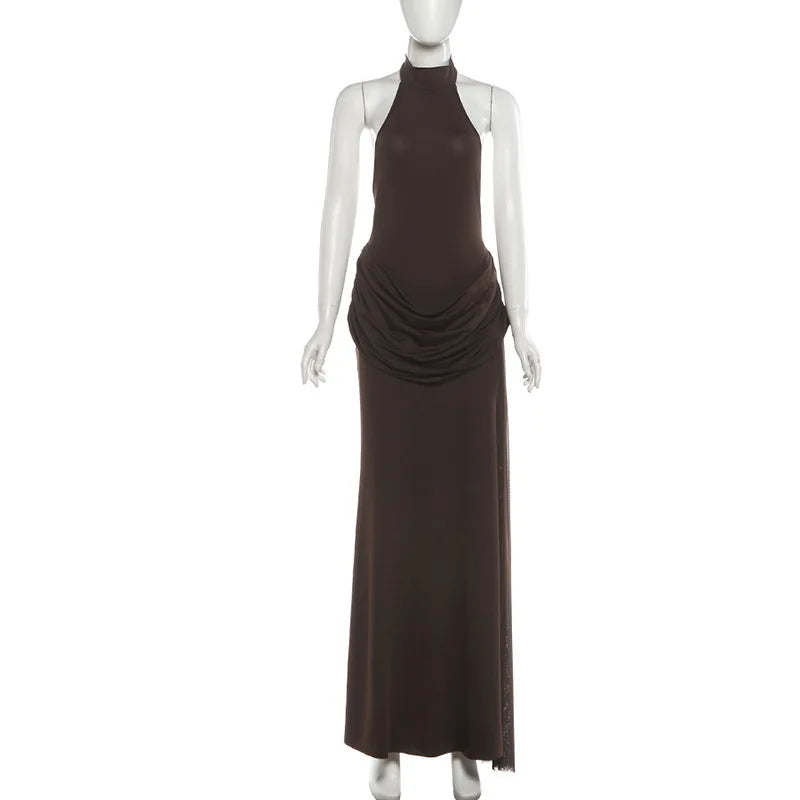 Luxury Glitter Glam Dresses White Brown Party