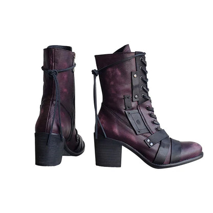 New Women German Outdoor Lace-up Ankle Boots