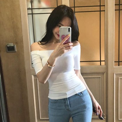 T-Shirt offshoulder Casual