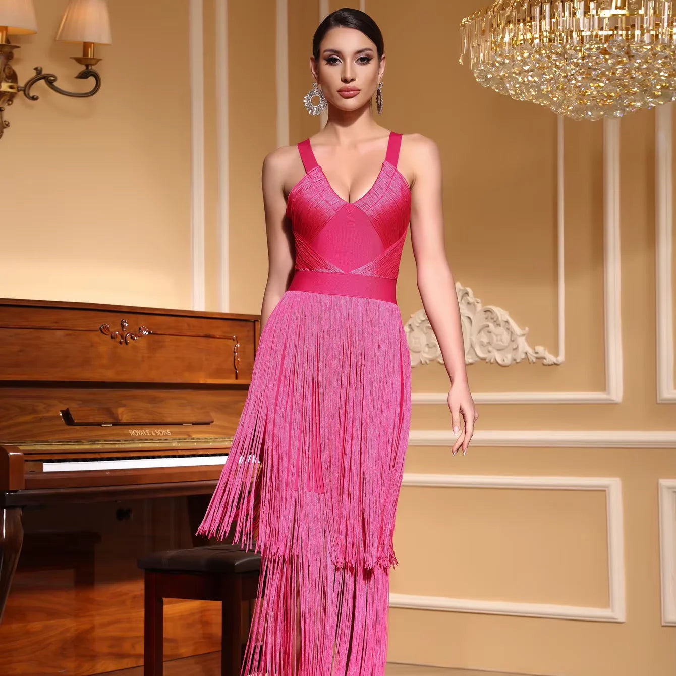 Party Fringe Silk Tassel dress