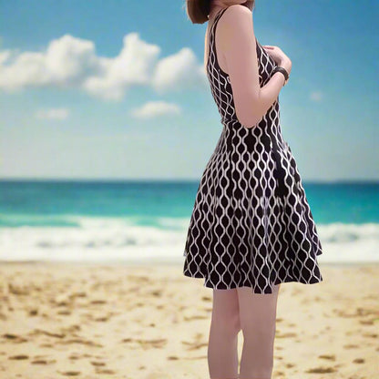 Maje Sandro A-line Geometric Jacquard Mini