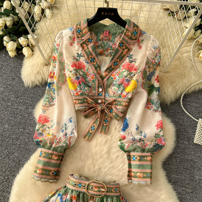 A-line Skirts Set