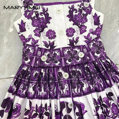 Square neck Dolce purple violet dream