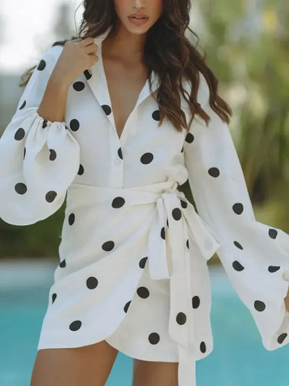 Elegant Brunch Mini Skirt Set