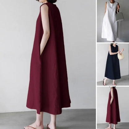 Long Dress Round Neck Long Dress