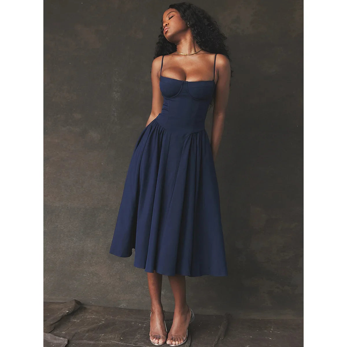 Elegant Midi with Pockets - Shellss