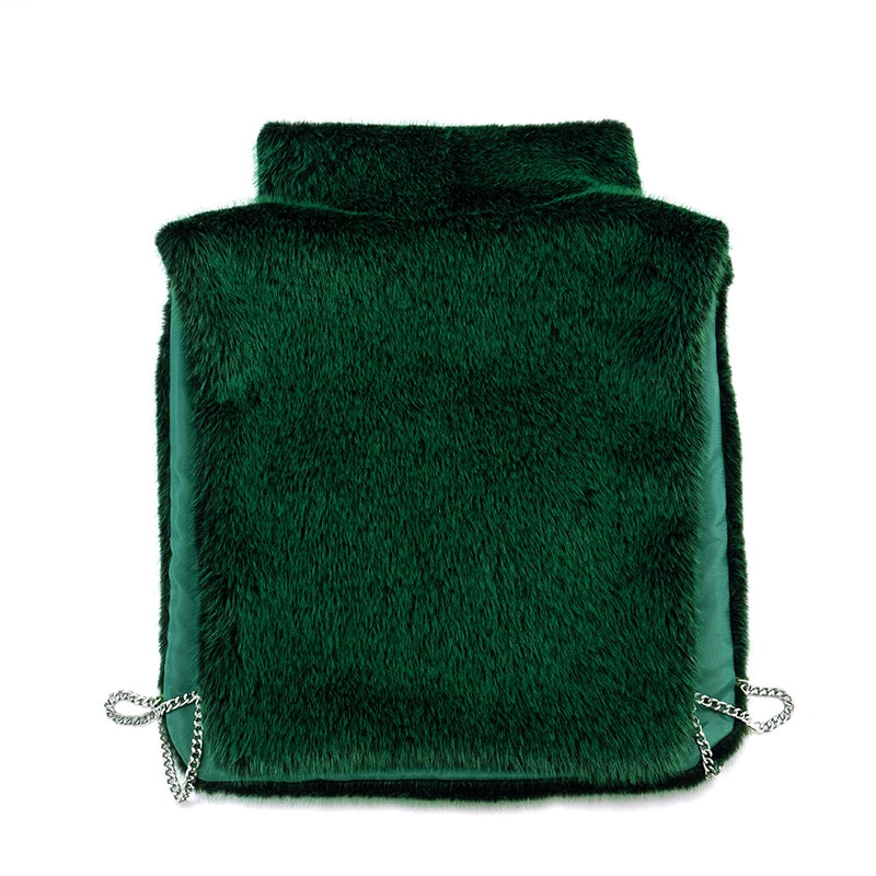Turtleneck Furry GreenTank Top