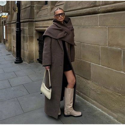 LONG Chic woolen coat