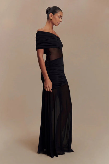 Off-shoulder Strapless Party Long Dress