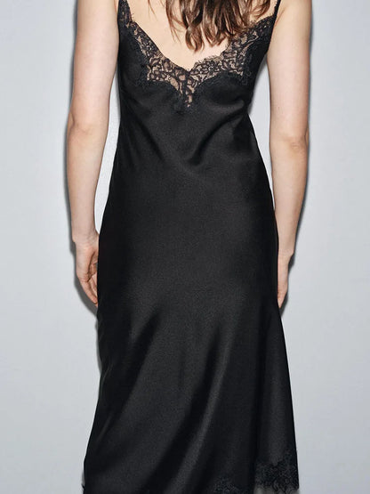Latest Z ara Lace Satin Dress
