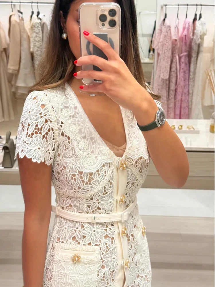 Selfportrait Lace bodycon Dress
