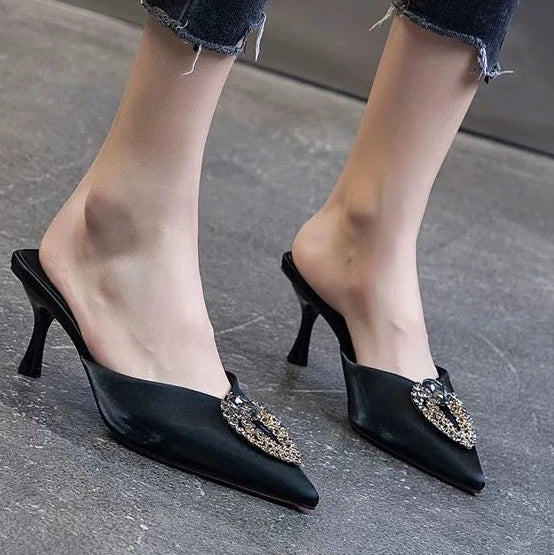 Designer Rhinestone Heels- Super Classy