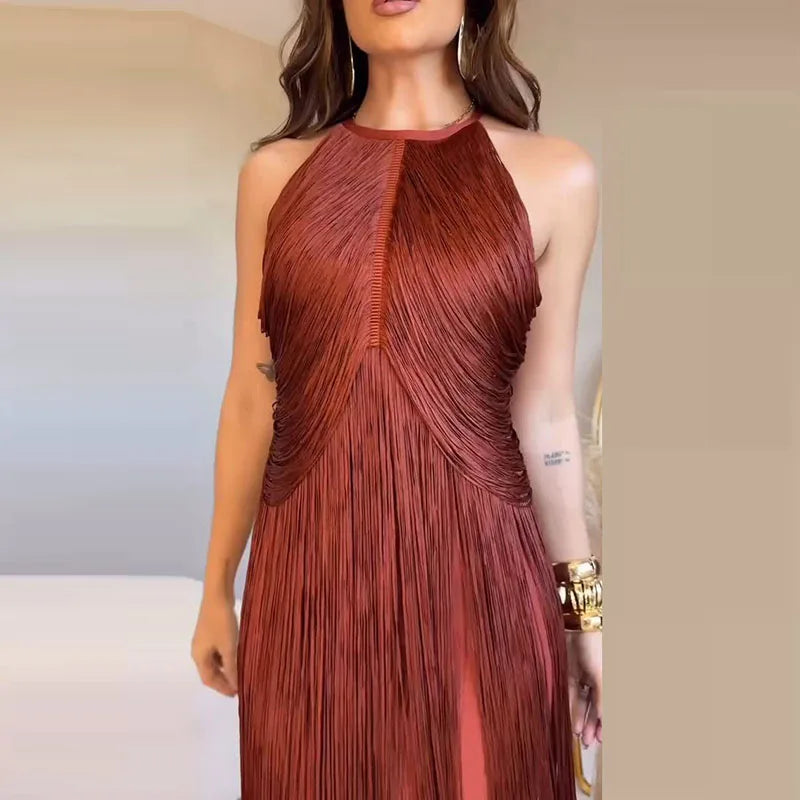 Celebrity TAssel dress