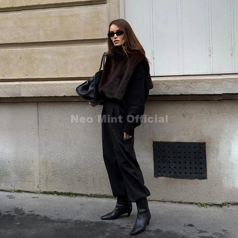 Stylish Fur Top Zara Vibes