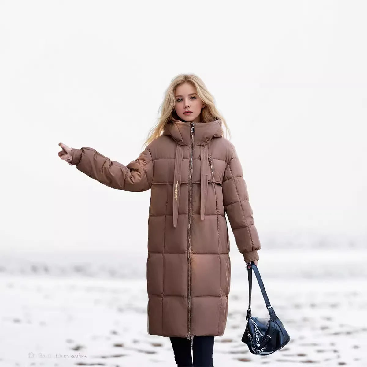 Women Parkas 2024 Autumn Winter Down Cotton Jackets Padded Thickened