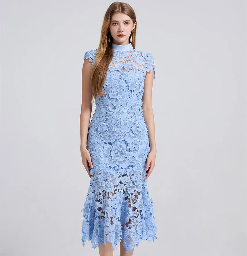 Self portrait Summer Lace Mermaid Dress