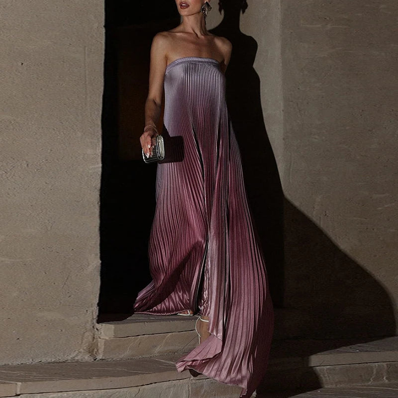 Satin Gala Gown - Shellss