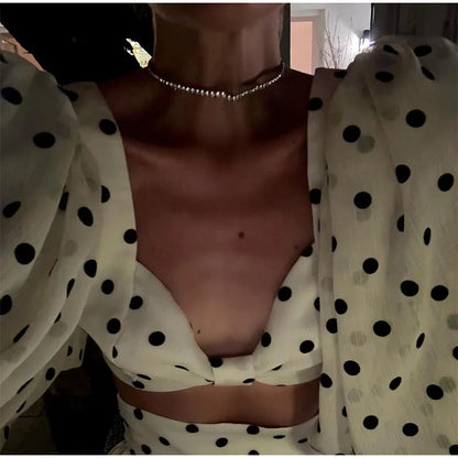 Polka Dot Top Skirt set