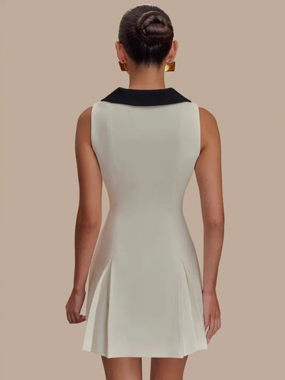 Big Collar Sail Collar Mini Dress