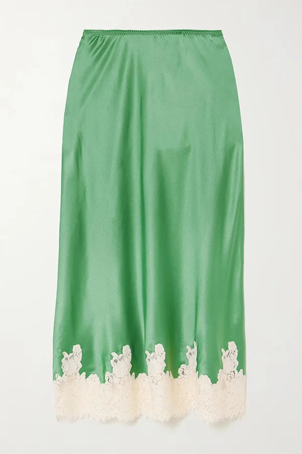 Lace Sling Top Skirt Top Set