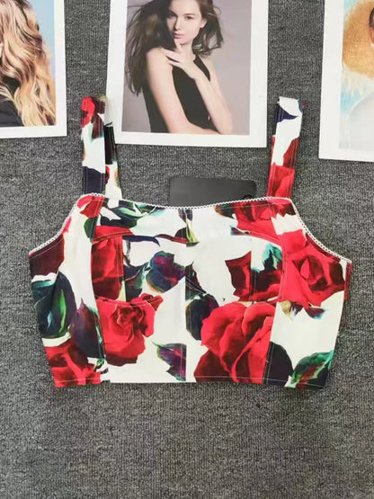 Vintage Roses Print Dolce Vibe Set