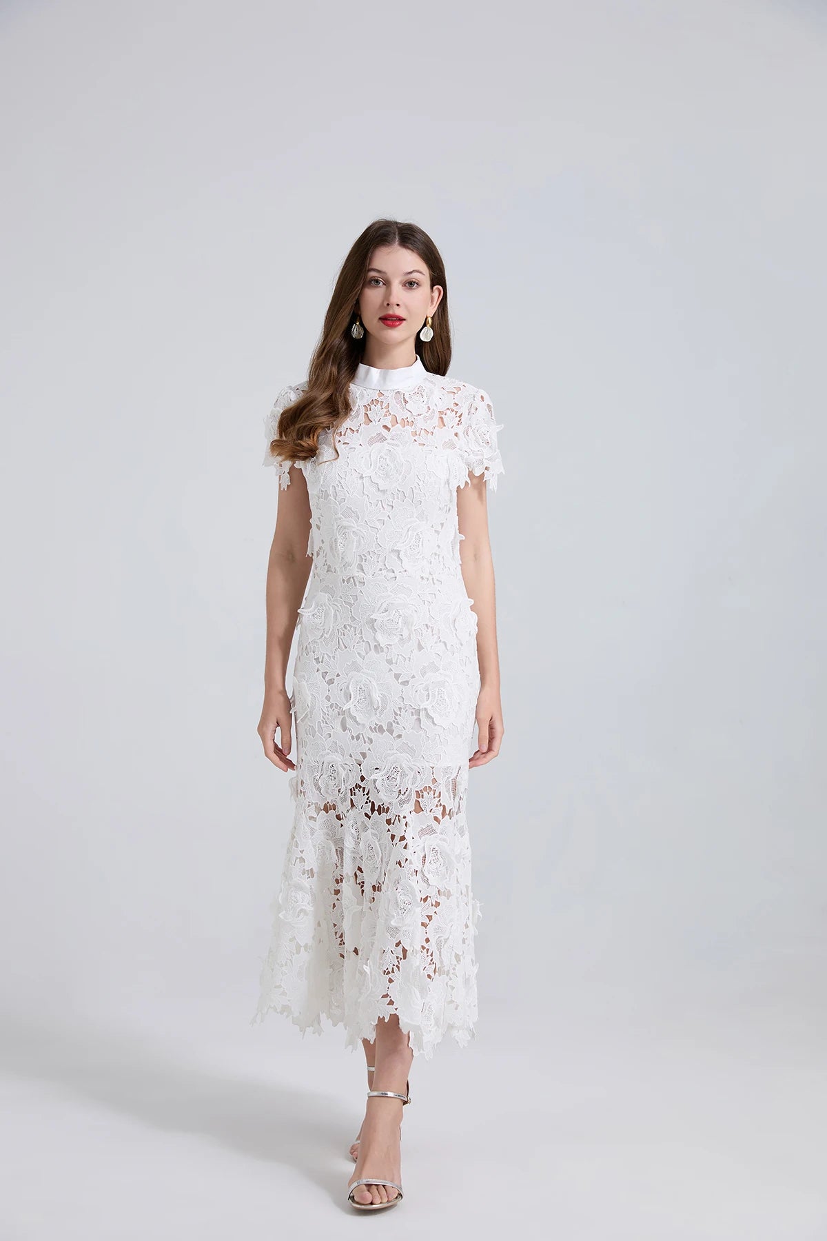 Self portrait Summer Lace Mermaid Dress