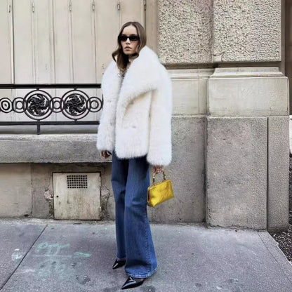 Luxury faux Fur Jacket