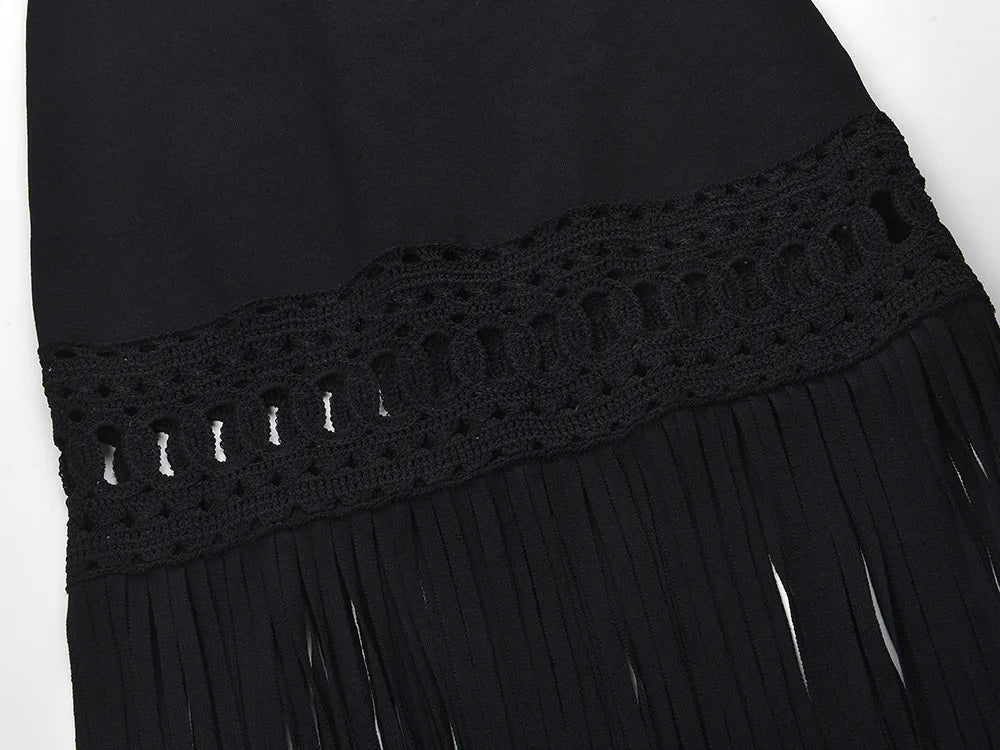 Tassel fringe knit Dress
