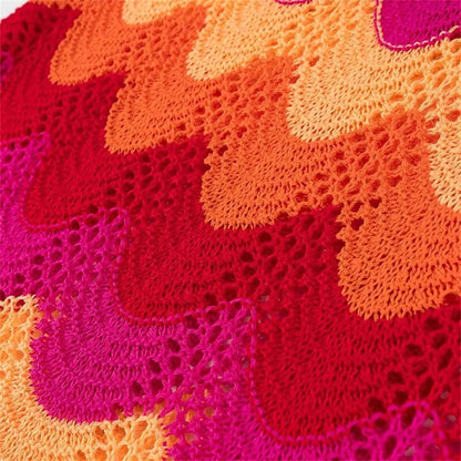 Knit Zigzag set Bright