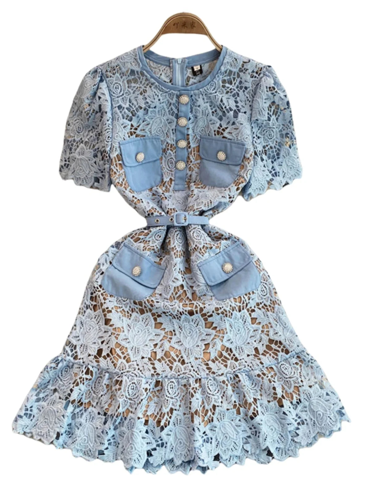 Lace Embroidery Fishtail Party Dresses