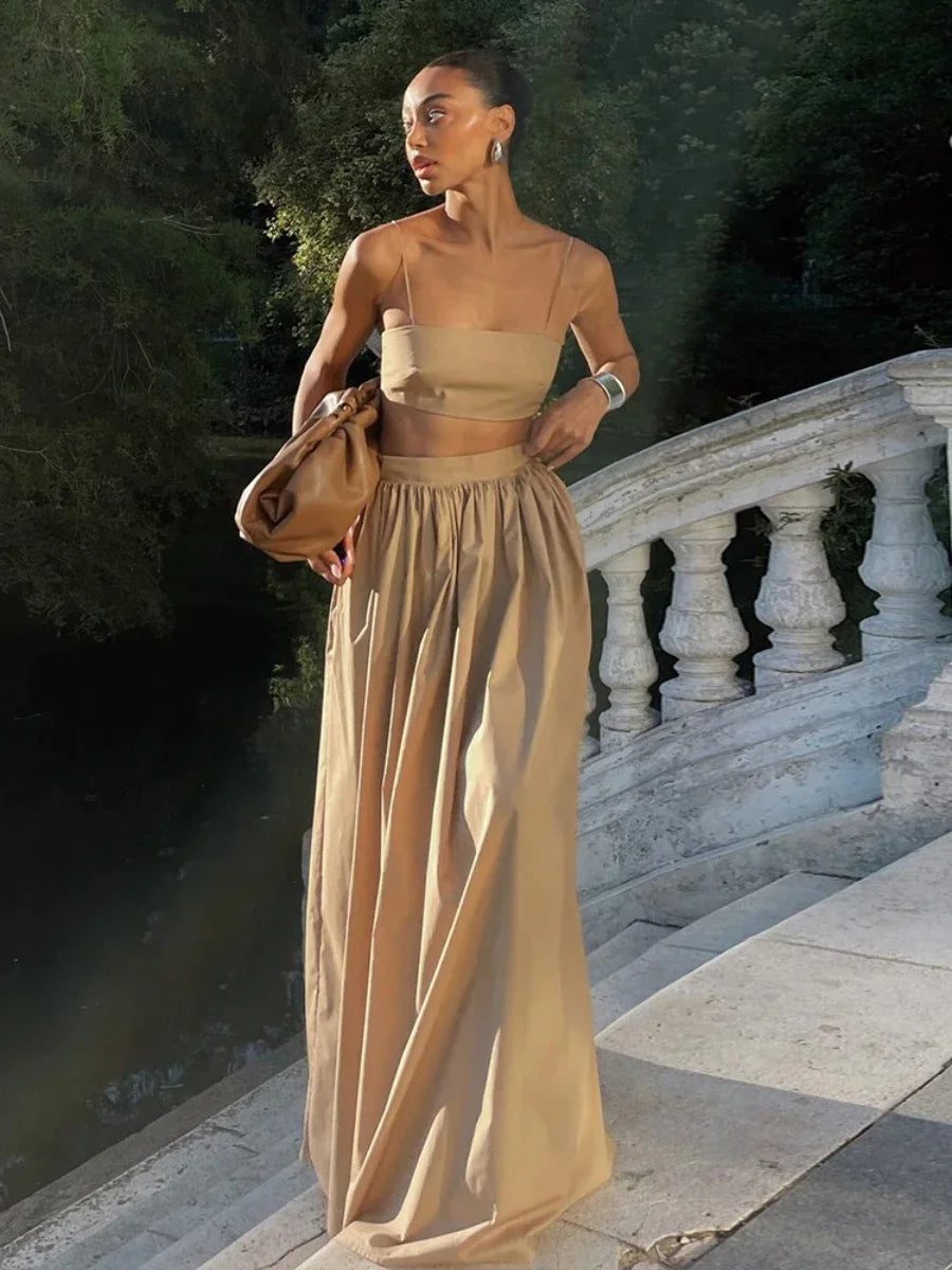 1 brown khaki white set