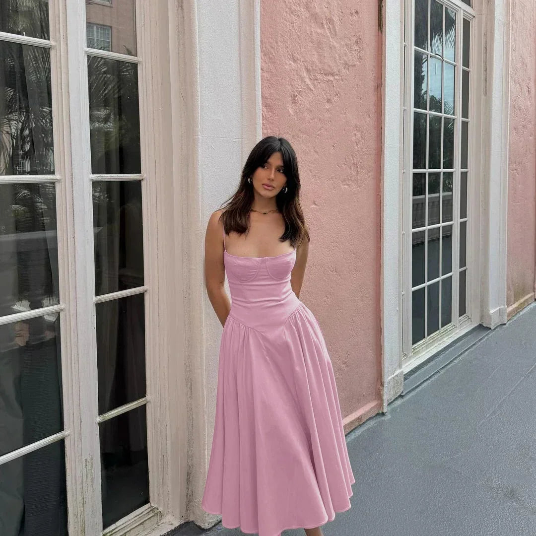 Elegant Midi with Pockets - Shellss