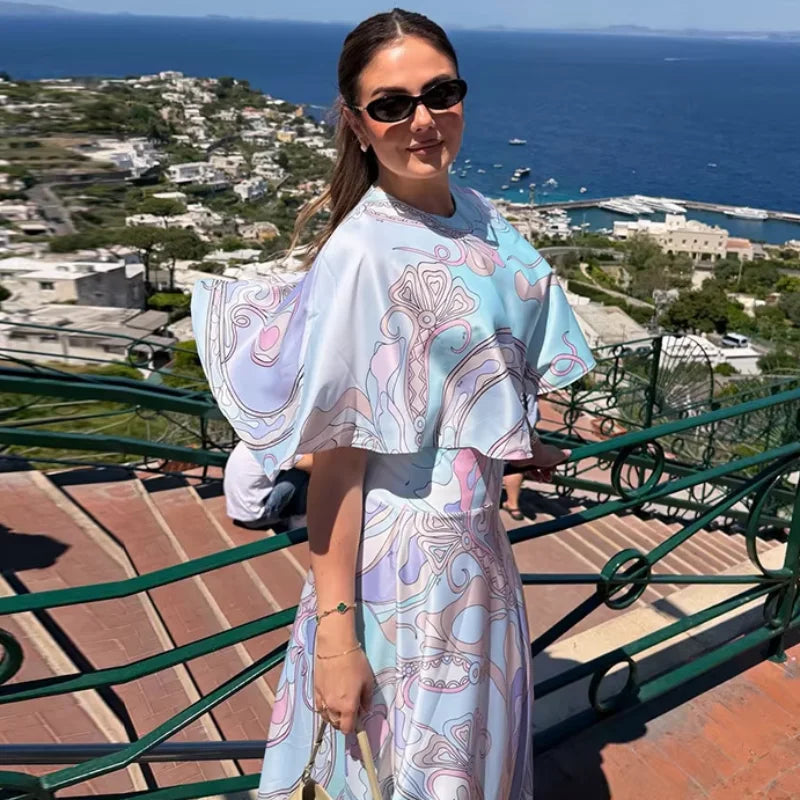Pucci Resort Vacation Wear Cape Shawl