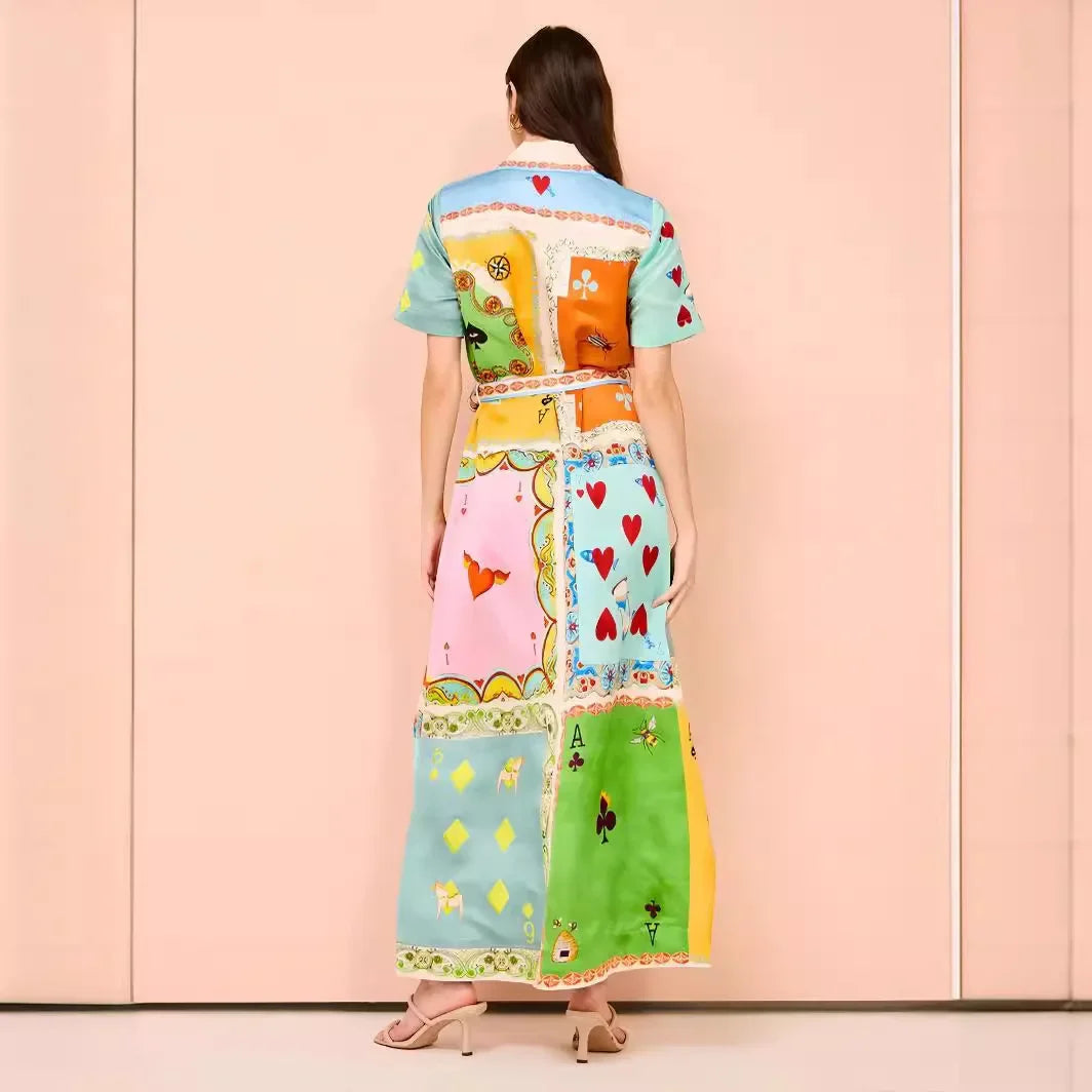 Casual Colorful summer Belted