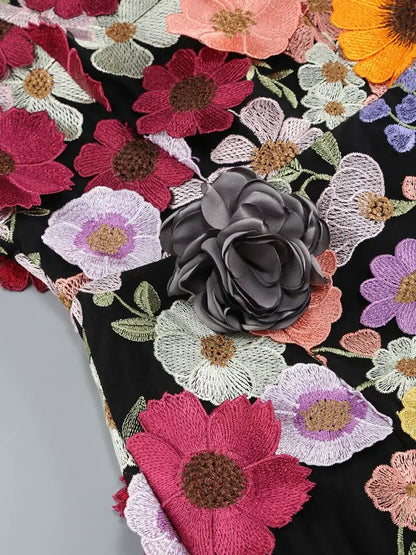 3D Flower Party Dress