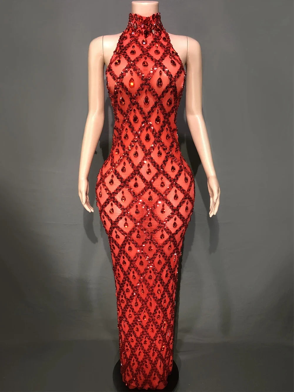 Sparkly Rhinestones Bodycon Dress