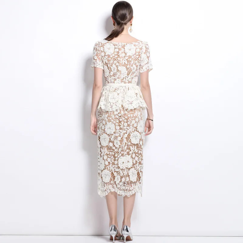 White Elegant Lace dress