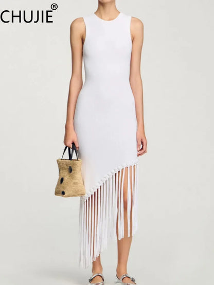 French Socialite Hem Tassel Sli