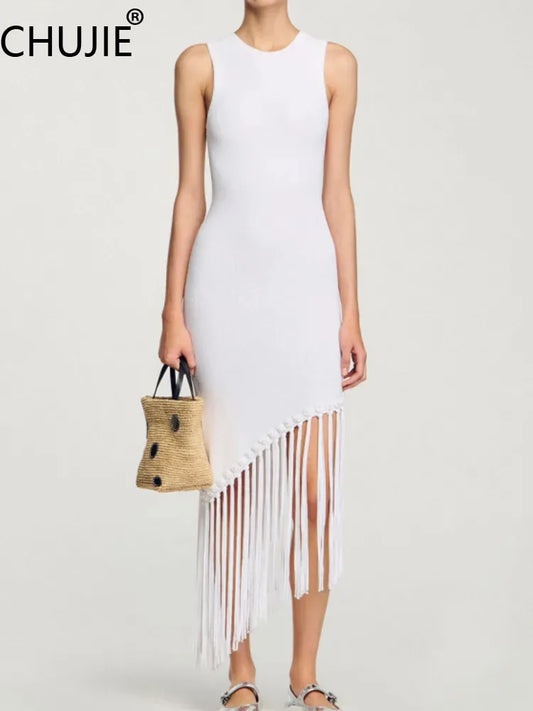 French Socialite Hem Tassel Sli