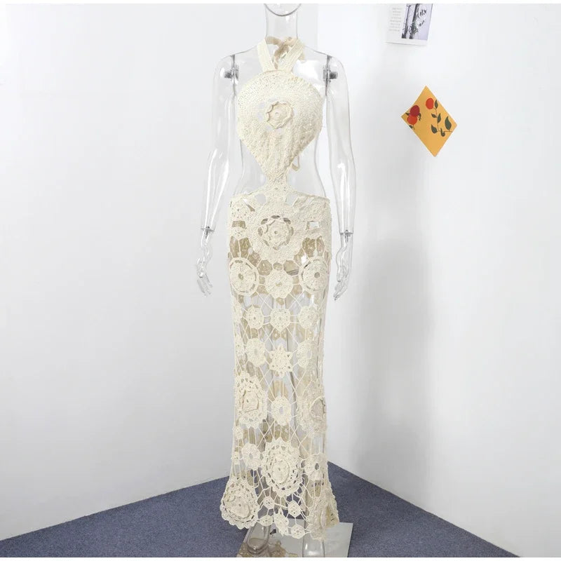 Halter crochet party dress cult gaia