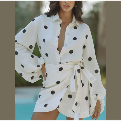 Elegant Brunch Mini Skirt Set