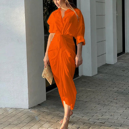 Steve M Long Shirt Dress Summer