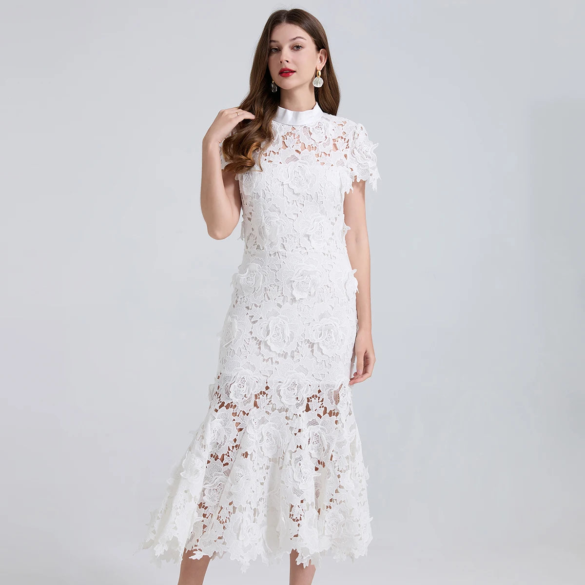 Self portrait Summer Lace Mermaid Dress