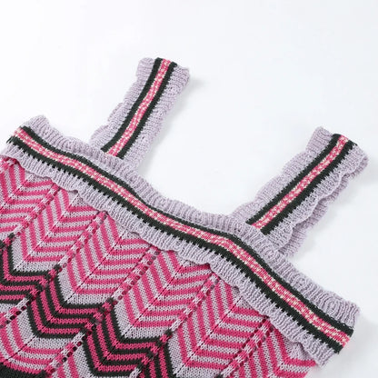 Striped Knitted Dress
