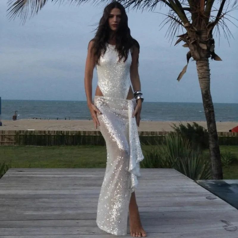 Sparkling Glamrous beaded Sequin Party Dress