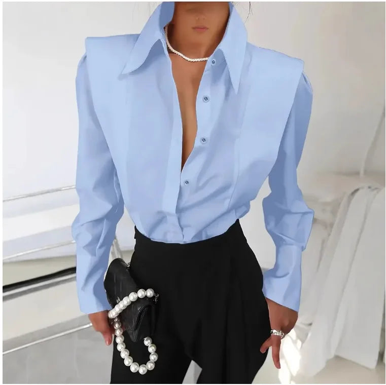 White Black & Blue Shirt